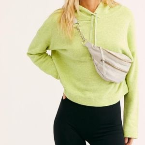 Free People living is easy hoodie sweater size M